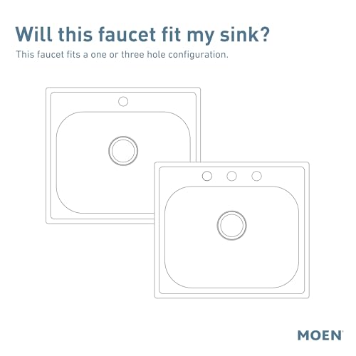Moen Conneaut One-Handle Pulldown Kitchen Faucet, Spot Resist Stainless L469089