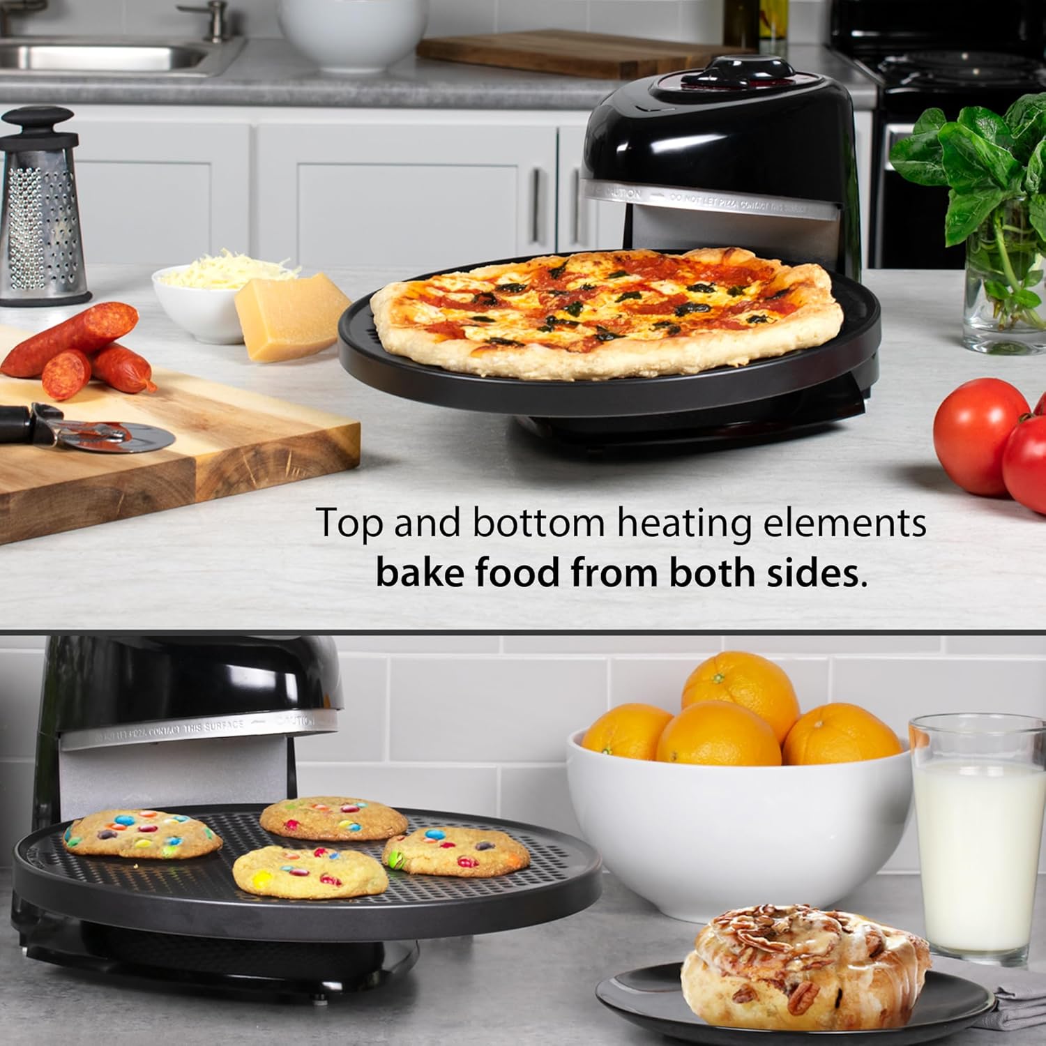 Presto Pizzazz Plus Rotating Oven, Black P3960