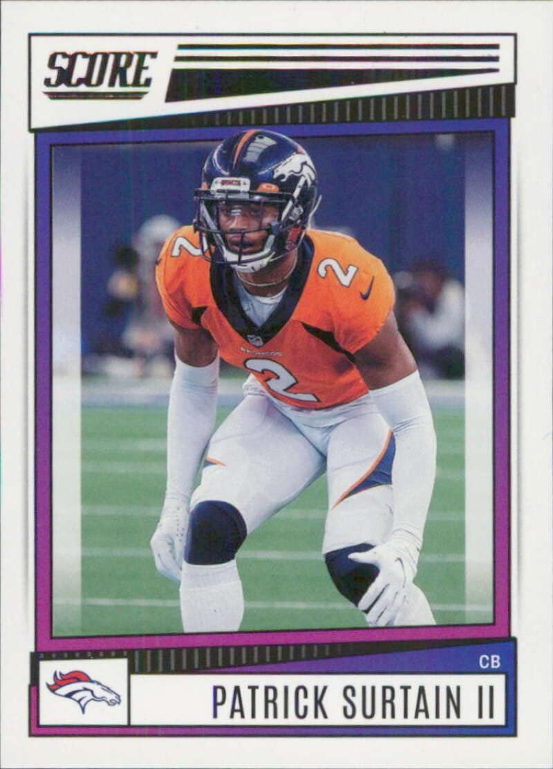 2022 SCORE #82 PATRICK SURTAIN II DENVER BRONCOS FOOTBALL NFL