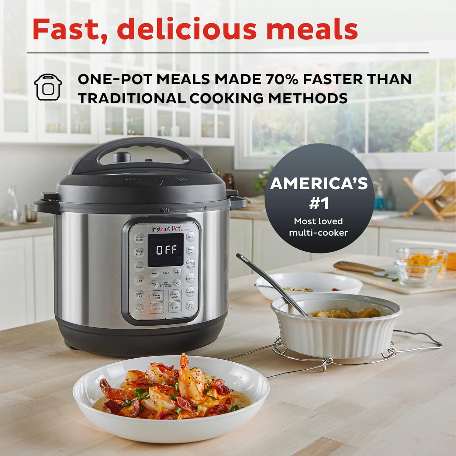 Instant Pot Duo Plus 9-in-1 Electric Pressure Cooker, 8 Quart Y15492