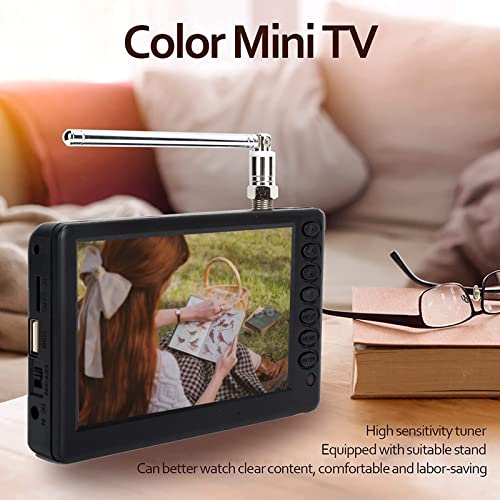 Yoidesu 5 inch Portable TV, ATSC HD TFT LED Pocket Digital Television with Remote Control H41862