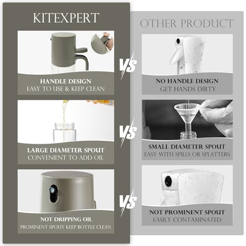 KITEXPERT Olive Oil Sprayer for Cooking - 250ml/8.3oz Oil Spritzer L47584