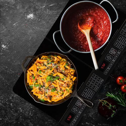 Nuwave Double Induction Cooktop, 1800W, 2 Large 8" Heating Coils X7929