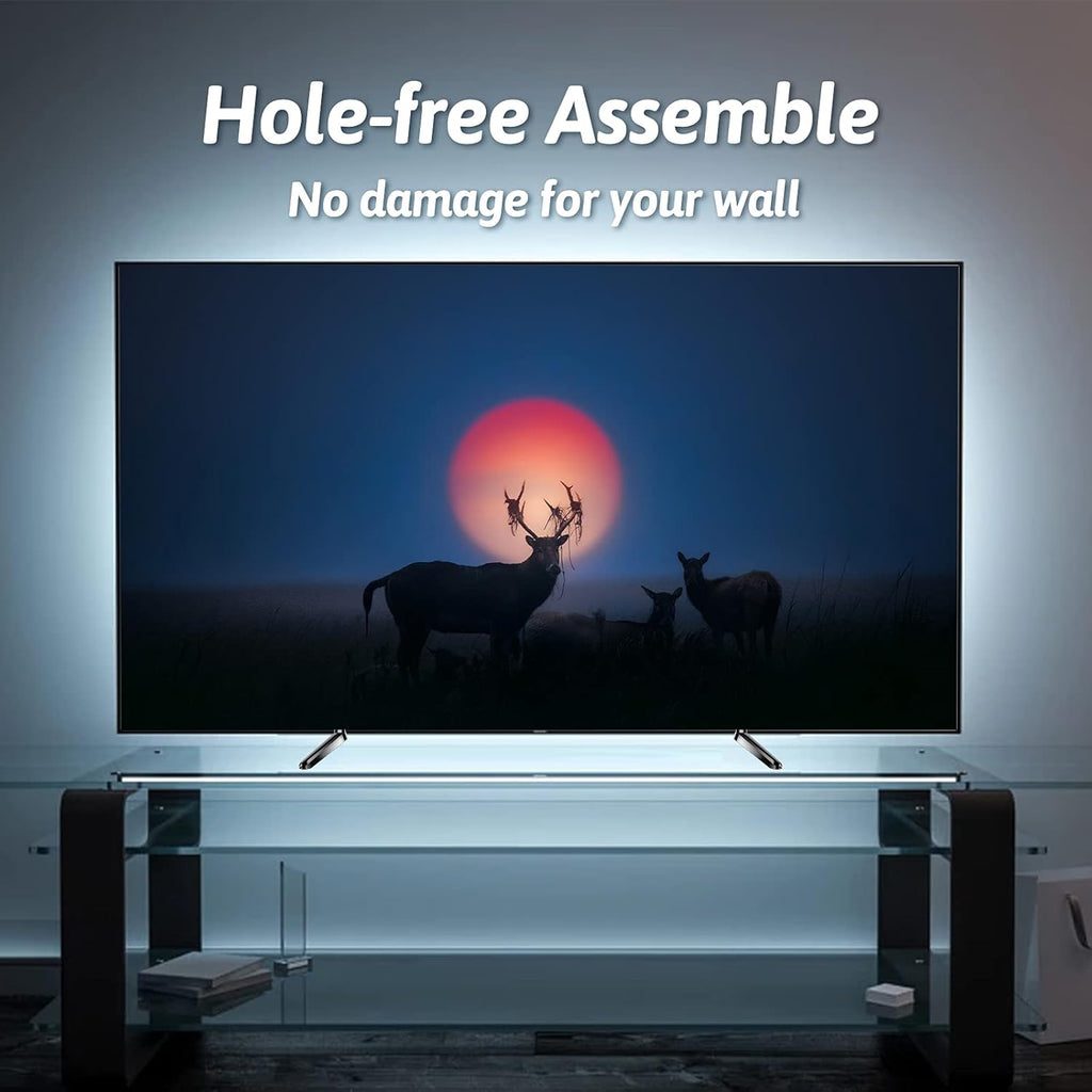 TV Stand for TCL Smart Roku TV, TV Pedestal Feet with Screw Set, Black E1547