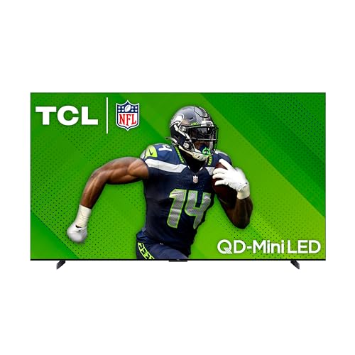 TCL QM7 QLED 4K Smart QD-Mini LED TV with Google TV Dolby Vision IQ, Dolby Atmos, HDR, Game Accelerator up to 240Hz, Voice Remote, Compatible with Alexa, Streaming Television