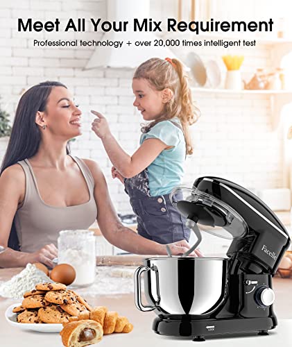 Facelle Kitchen Stand Mixer, 660W Tilt-Head with 6.5 QT Stainless Steel Bowl Q746309