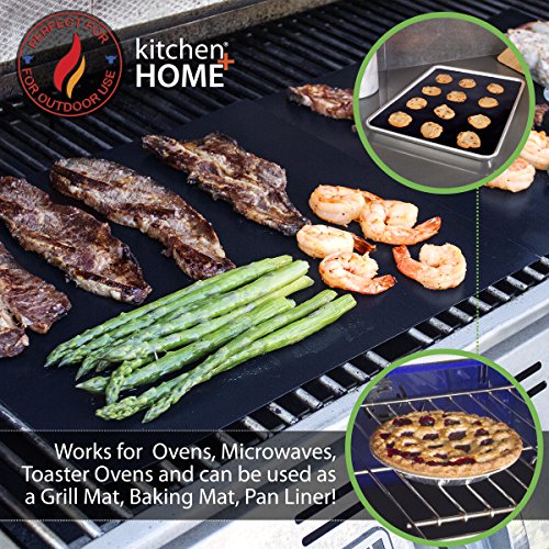 Kitchen + Home Oven Liner Set of 2, Large Heavy Duty Non-stick Reusable A56200