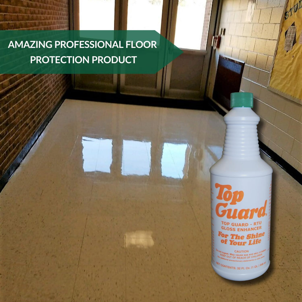 TOP GUARD Quick Shine Floor Finish for All Floors (12x1 Quart) P415
