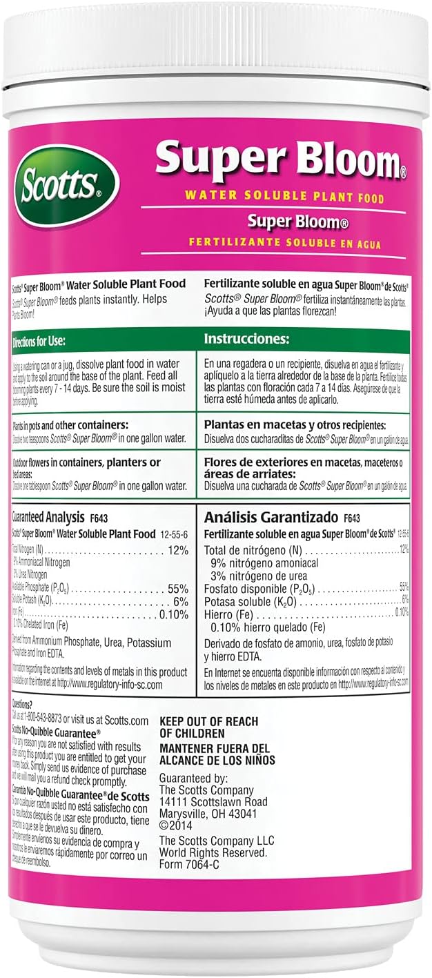 Scotts Super Bloom Water Soluble Plant Food, 2 lb K99049