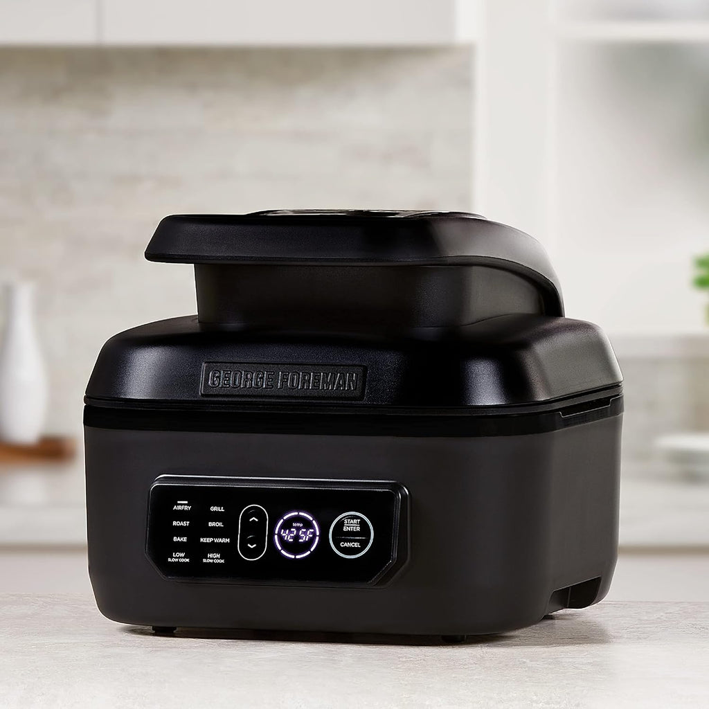 George Foreman Beyond Grill™ 7-in-1 Electric Indoor Grill with Air Fry Technology, Black O709