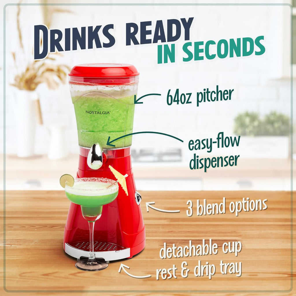 Nostalgia Margarita Machine - Red 64-Ounce Blender H2624