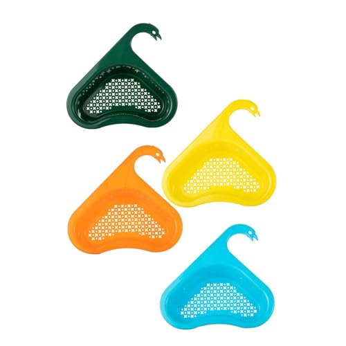 Kitchen Sink Drain Basket Swan Rack with Faucet Hanging Filter J563383