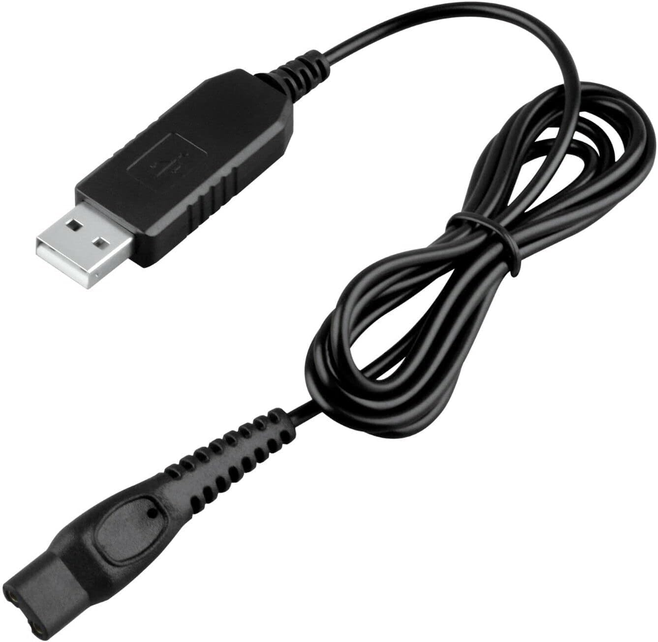Black 15V USB Power Charger Cord for Philips Norelco Razor Shaver P621