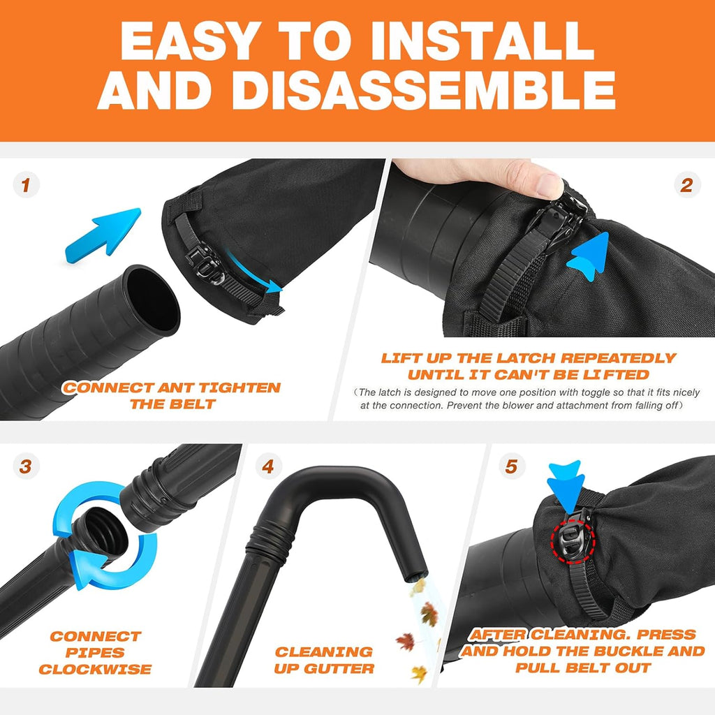 Sealegend Universal Gutter Cleaning Kit for Leaf Blowers with Vacuum Attachment X53111