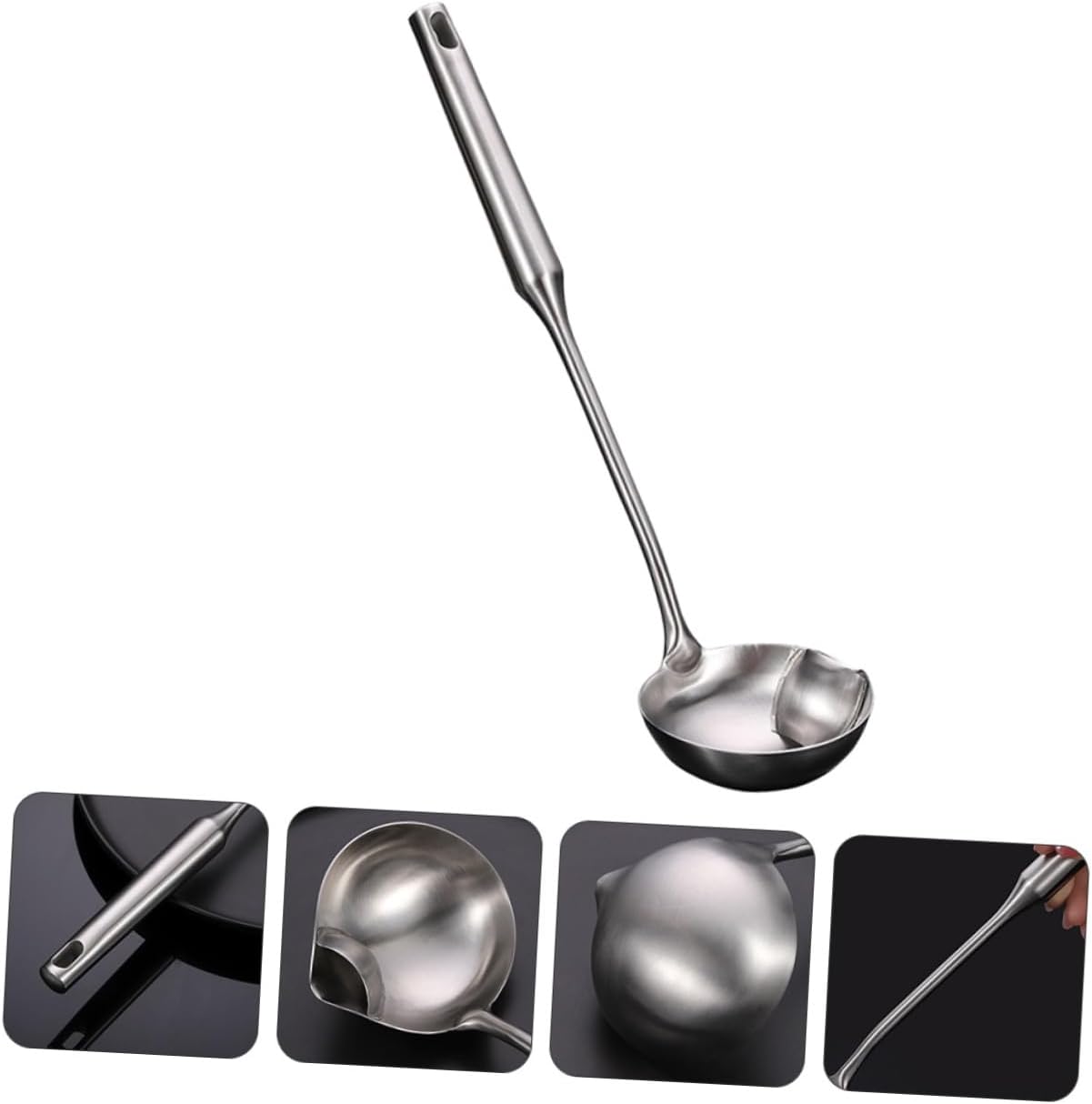 Stainless Steel Oil Separator Spoon with Fine Mesh T627992
