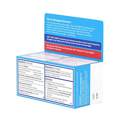 Pepcid AC Original Strength Antacid Tablets V554
