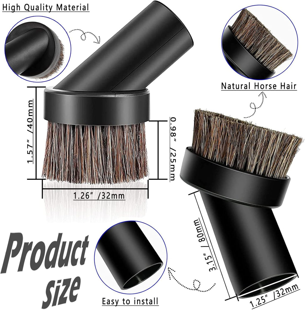 25mm Horse Hair Vacuum Brush 5PCS Universal Cleaner Attachment R553979
