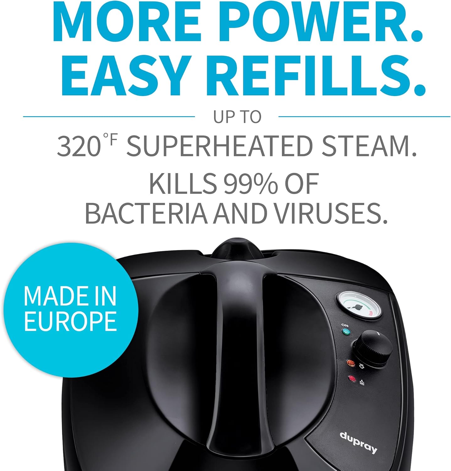 Dupray One Plus Steam Cleaner Portable Steamer for Home, Cars, Floors, Tile D43335