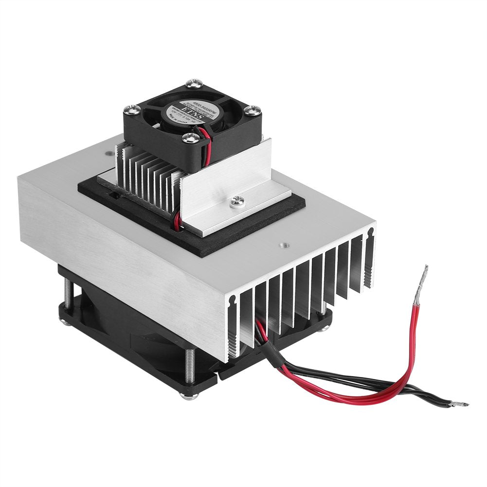Mini Air Conditioner,DC 12V Thermoelectric Peltier Cooler Refrigeration Cooling System Heat Sink Conduction Module Semiconductor Fridge Refrigeration Cooling System DIY Kit