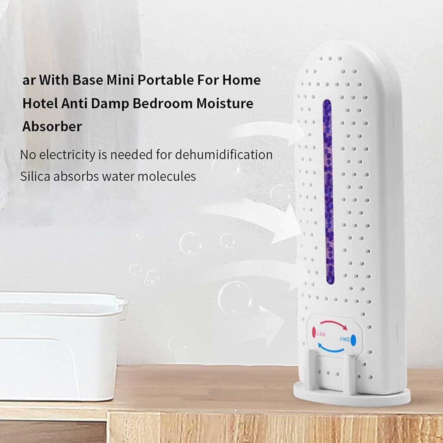 Gerrit Room Dehumidifiers for Bedroom, Cordless Rechargeable, 2PCS R7282