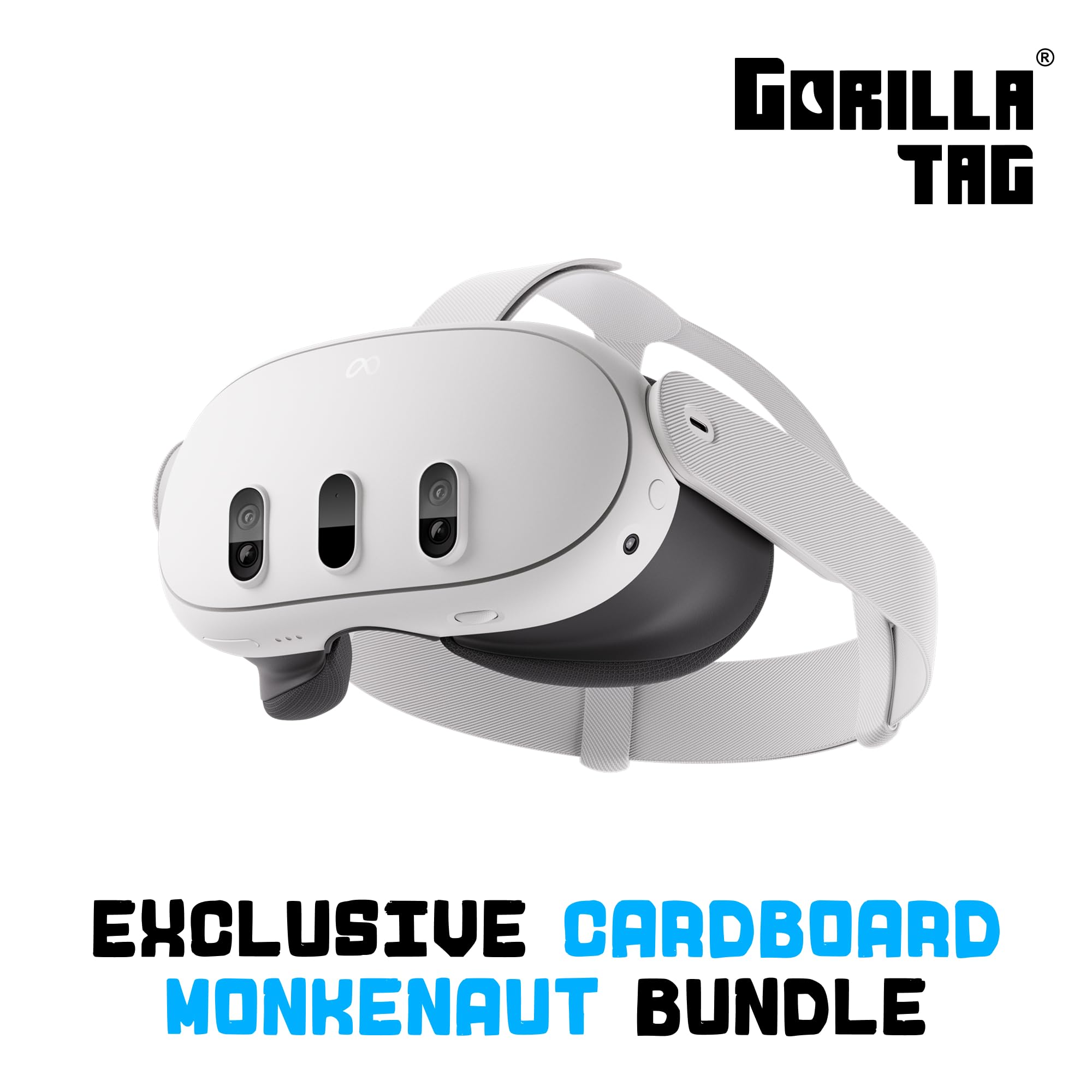 Meta Quest 3 512GB | VR Without Wires ¡ª Gorilla Tag Cardboard Monkenaut Bundle ¡ª Amazon Exclusive¡ª Access to 100+ Games with a 3-Month Trial of Meta Horizon+ Included