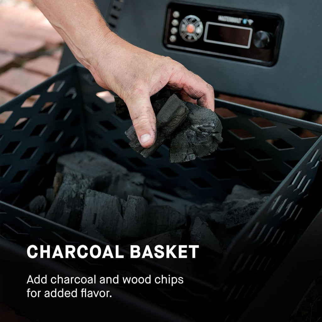 Masterbuilt 40-inch Digital Charcoal Vertical BBQ Smoker with WiFi, Gray D782937