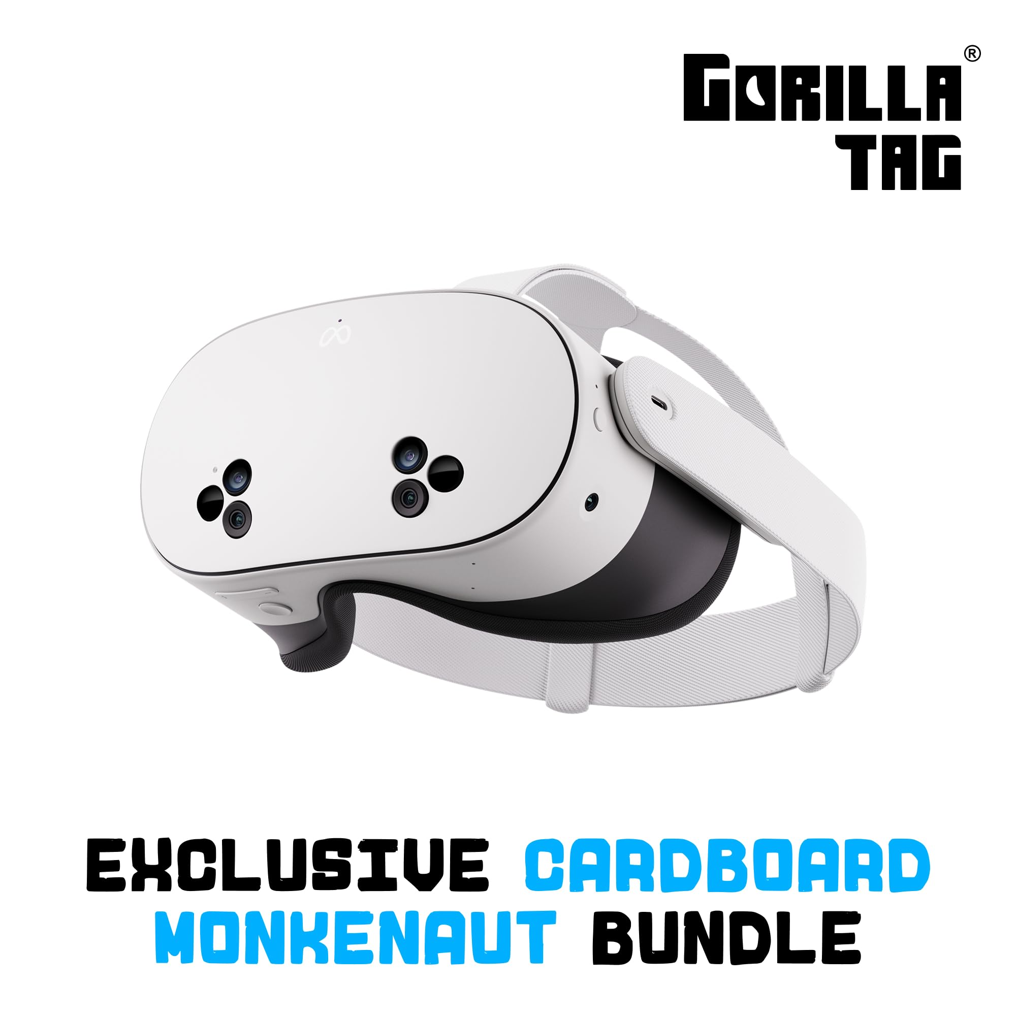 Meta Quest 3S 128GB | VR Without Wires ¡ª Gorilla Tag Cardboard Monkenaut Bundle ¡ª Amazon Exclusive ¡ªAccess to 100+ Games with a 3-Month Trial of Meta Horizon+ Included