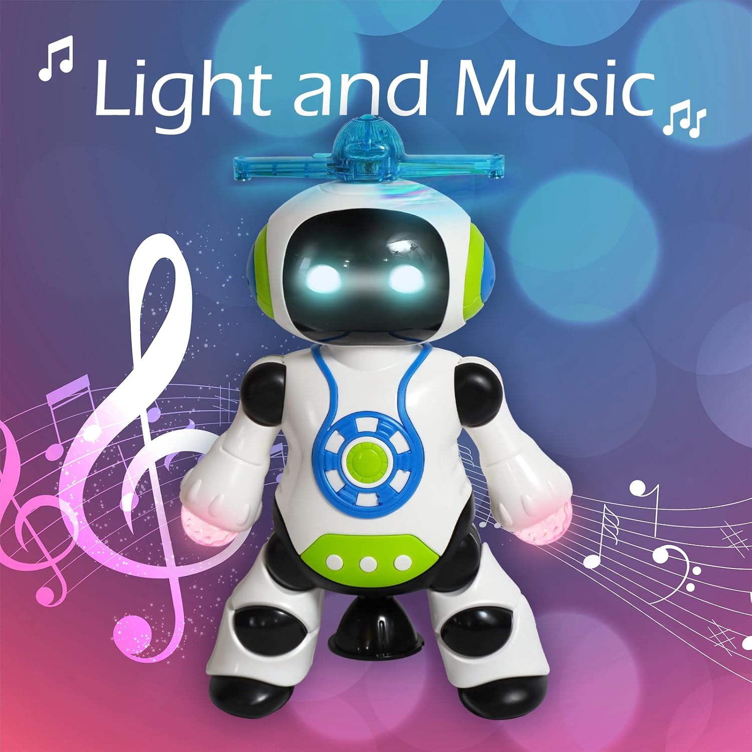 ACED Dancing Robot Toy with LED Lights and Music for Kids S433483