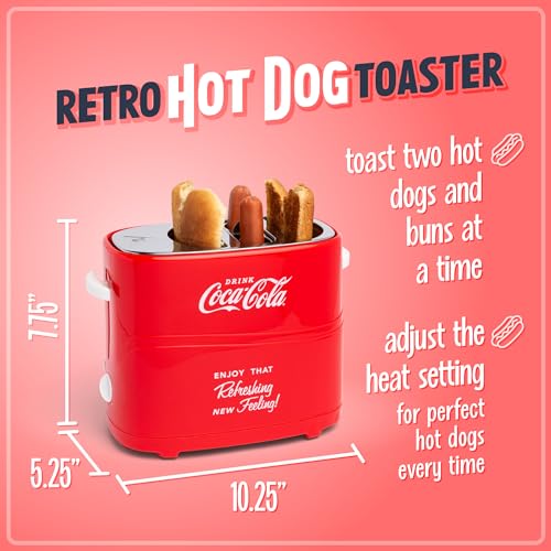 Nostalgia Coca-Cola Hot Dog Toaster X738954