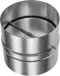 Draft Blocker 4'' Inch - Backdraft Damper - Draft Stopper - Backflow Preventer - Inline Fan Vent Deflector - One-Way Airflow Ducting - Dryer Duct Connector with Backdraught Flap