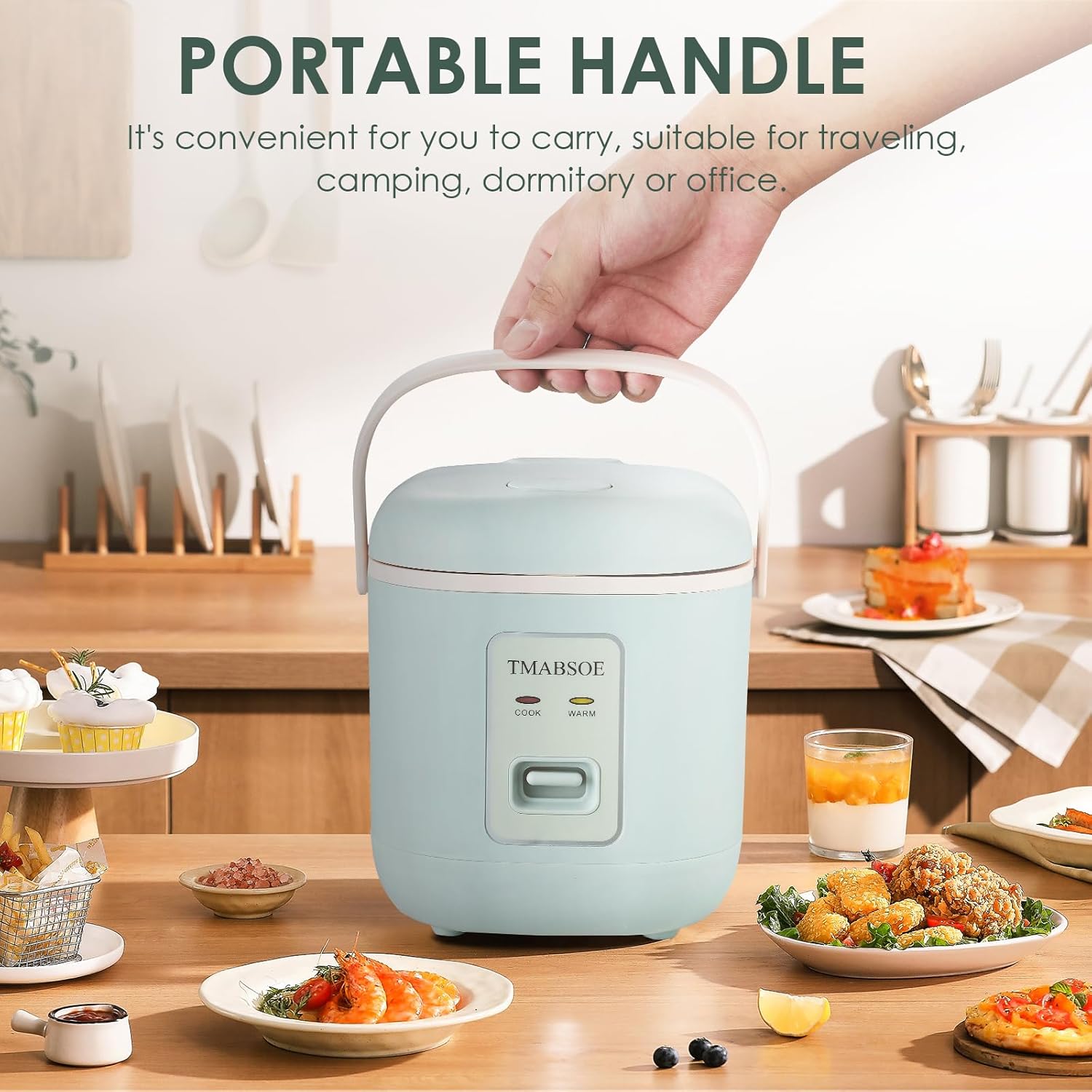 4 Cup 1.2L Mini Rice Cooker with Keep Warm F82745