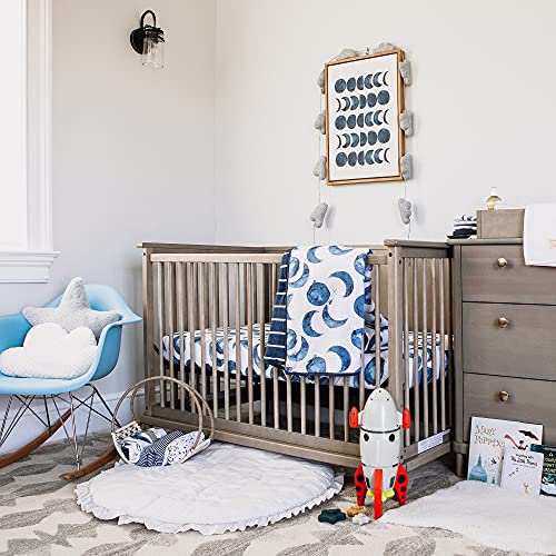 Burt's Bees Baby Reversible Quilt Blanket, 100% Organic Cotton, 37 x 46 Inch B727