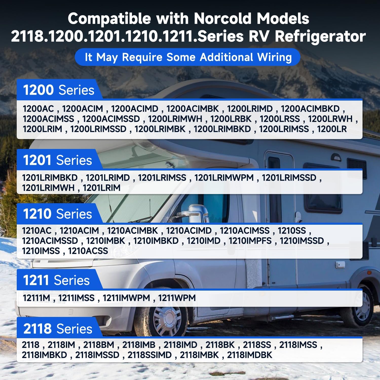 NIHAO 637360 Temp Monitor Control Kit for Norcold RV Refrigerators O5551