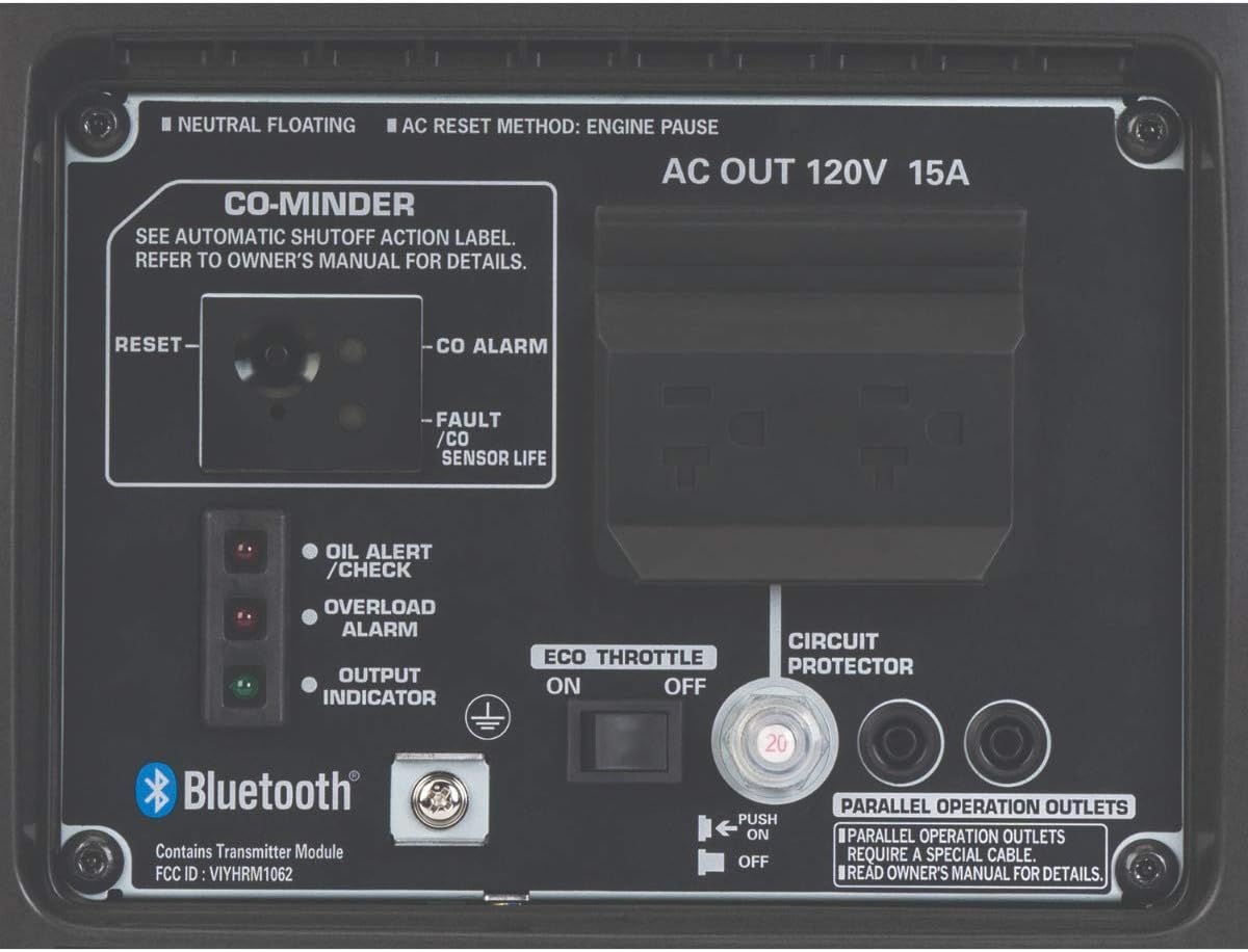 Honda EU2200ITAN 2200-Watt Portable Inverter Generator with CO-Minder S385