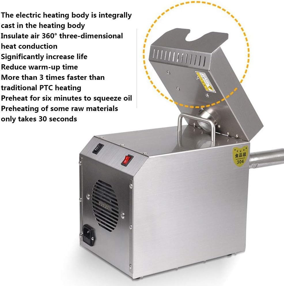 Commercial Oil Press Machine 304 Stainless Steel Nut Oil Extractor 610W Y323847