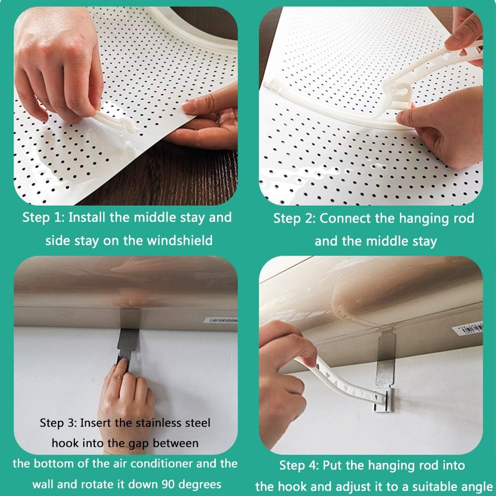 Invisible Air Conditioner Windshield, Transparent Anti-Direct Blowing Wall-Mounted U206
