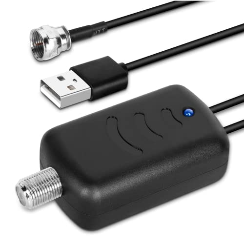 Amplified HD Digital TV Antenna Long 250+ Miles Range - Support 1080p for VIZIO Tv Model V655-J09 - Indoor Smart Switch Amplifier Signal Booster - Extra Long Coax HDTV Cable/AC Adapter