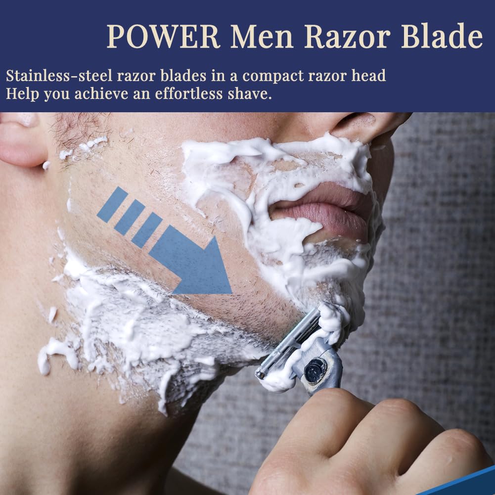Turbo Razor Blades Refills for Men, Stainless Steel, Sensitive Skin, 36 Pack J316739