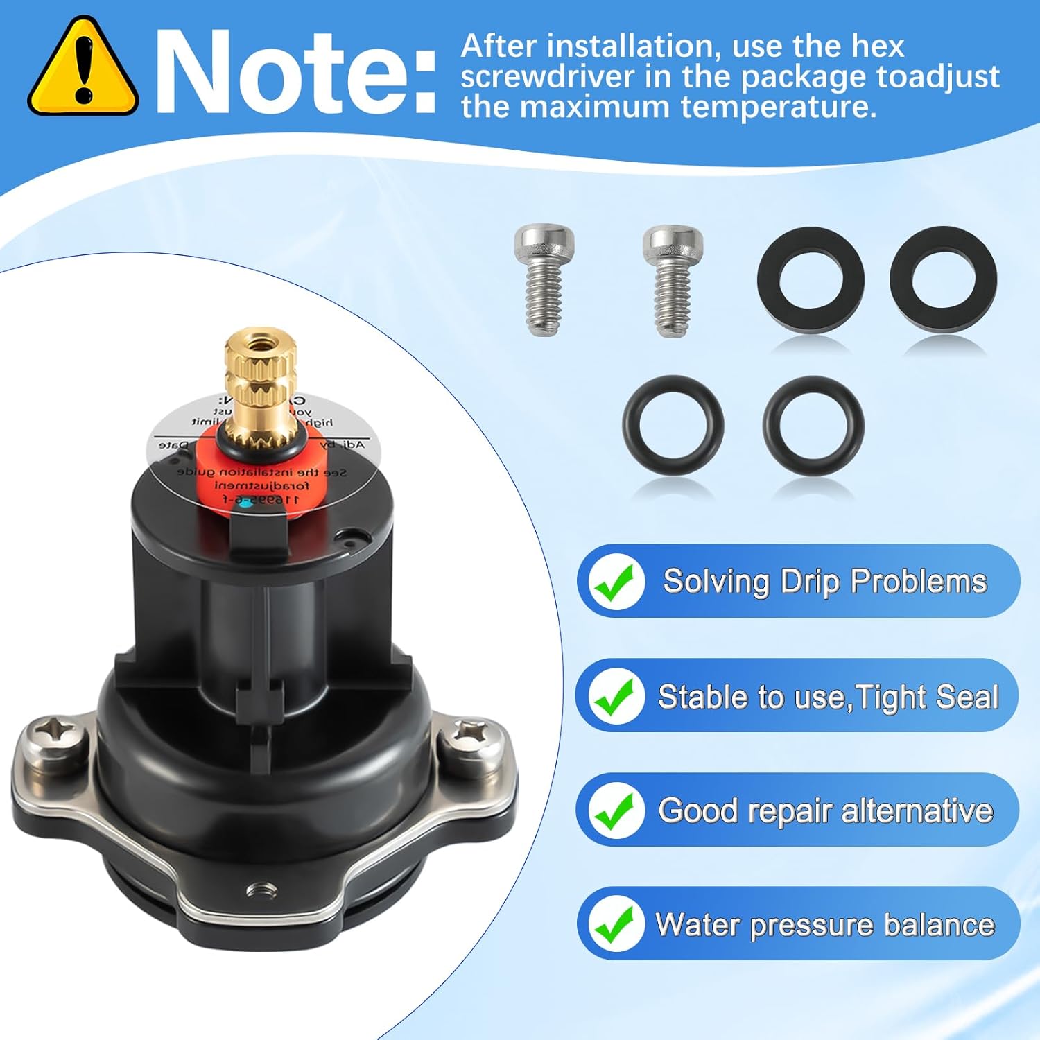 GP77759 Mixer Cap Balancing Shower Cartridge for Kohler Rite-Temp Valve G711455