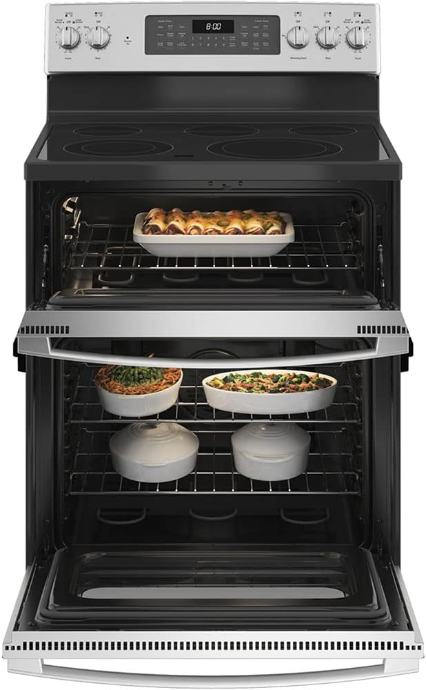 GE® 30" Free-Standing Electric Double Oven Convection Range L94848