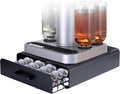 Premium Pod Holder for Bartesian Cocktail Capsules, Fits Under Bartesian Cocktail Machine & bev by BLACK+DECKER Cocktail Maker, Cocktail Capsule Drawer Counter Space Organizer (40 pods)