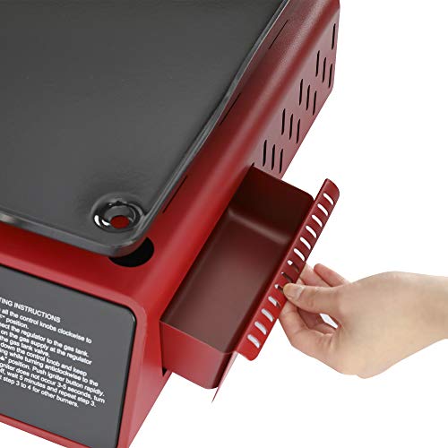 Royal Gourmet 24-Inch 3-Burner Portable Table Top Gas Grill Griddle D644