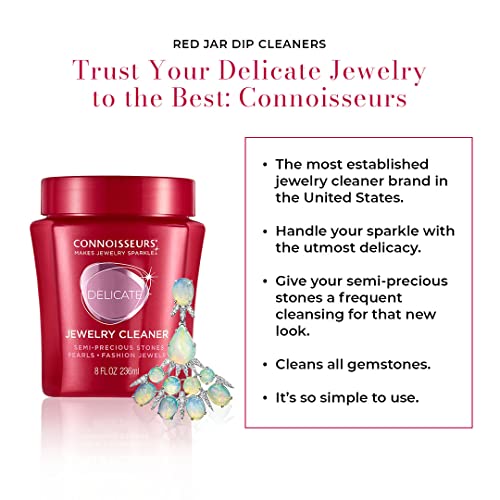 CONNOISSEURS Premium Edition Jewelry Cleaner, Value Size 9.6oz A2746