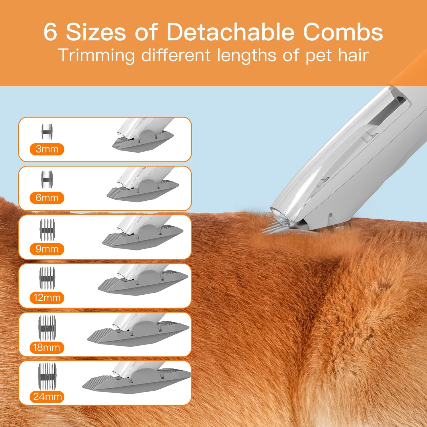 AIRROBO PG100 Dog Grooming Vacuum, 12000Pa Suction, 5 Pet Grooming Tools V151