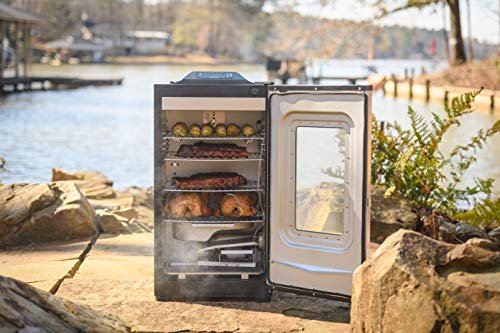Masterbuilt MB20074719 Bluetooth Digital Electric Smoker, Stainless Steel I78152