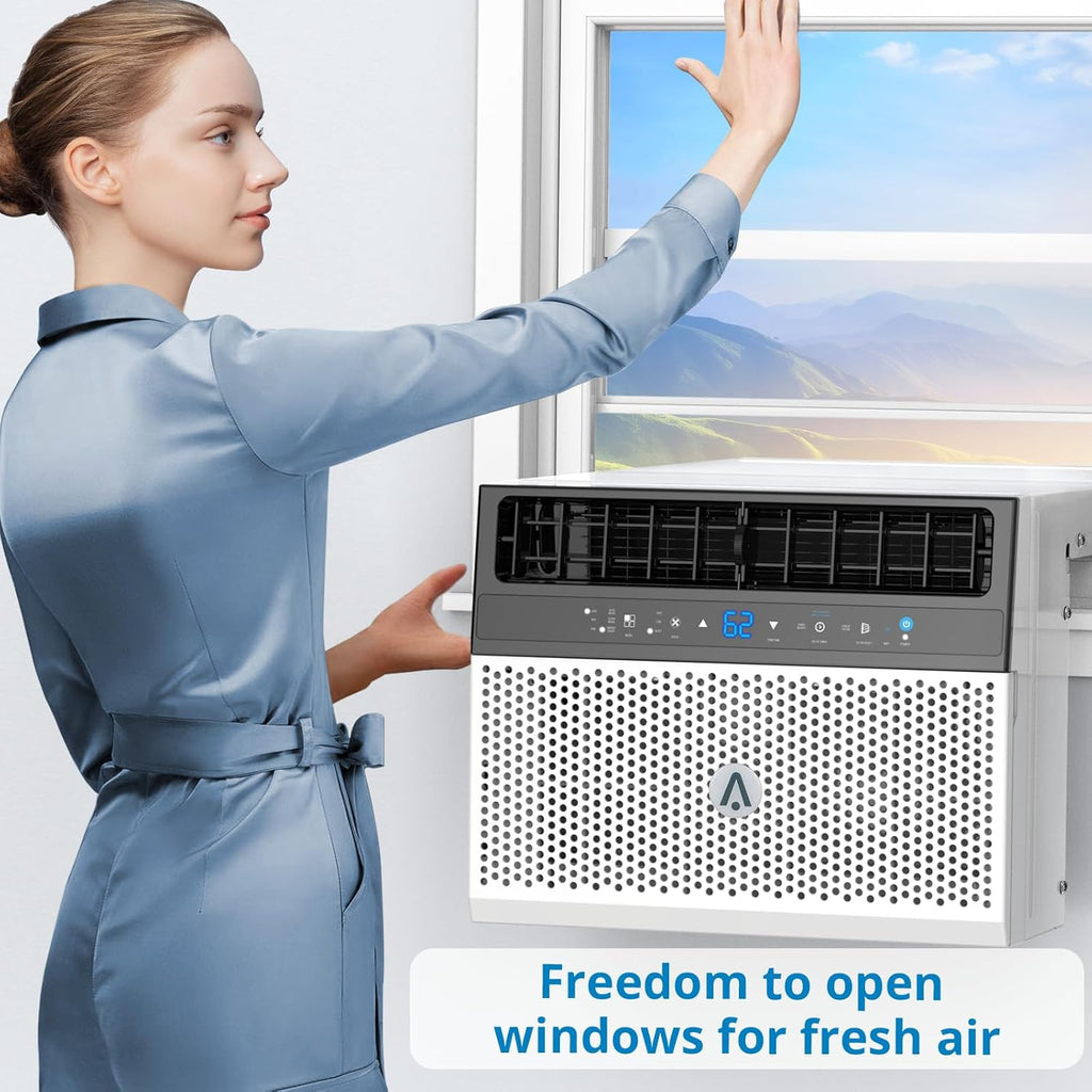 6000BTU U-Shaped Window Air Conditioner, Ultra Quiet, Cools Up to 250 sq. ft. L47928