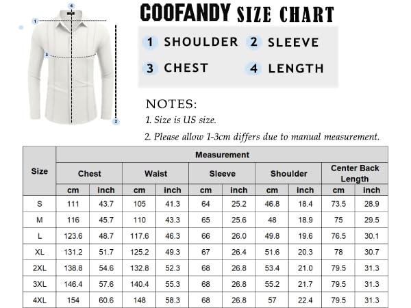 COOFANDY Men's Cuban Guayabera Shirt Long Sleeve Linen G5022