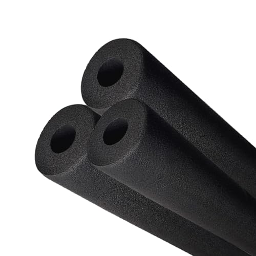 Flexible Pipe Insulation Foam Tube 1/4 1/2 5/8 3/4 1 1-1/4 1-5/8 2 Inch ID Waterproof Foam Tubing for AC Unit, Foam Hose, Foam Pipe Covers, for Indoor Outdoor Pipe Guitar Stands, 5.9ft Length 1 Pcs