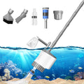 Aquarium Vacuum Gravel Cleaner Siphon Kit, 6 in 1 Automatic Fish Tank Cleaning Tools Multifunctional Fish Tank Cleaner Water Changer Circulation Wash Sand Filter 110V, 50Hz, 30W, 320GPH
