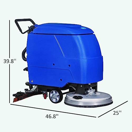 E-Macht Automatic Floor Scrubber Machine with Adjustable Handle J388
